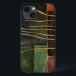 Zen Garden I<br><div class="desc">Wipsy branches stretch against a multicolored background in this piece by Jennifer Goldberger. The light green of the branches contrasts beautifully with the dark colors they are set against. Purchase your copy today.</div>