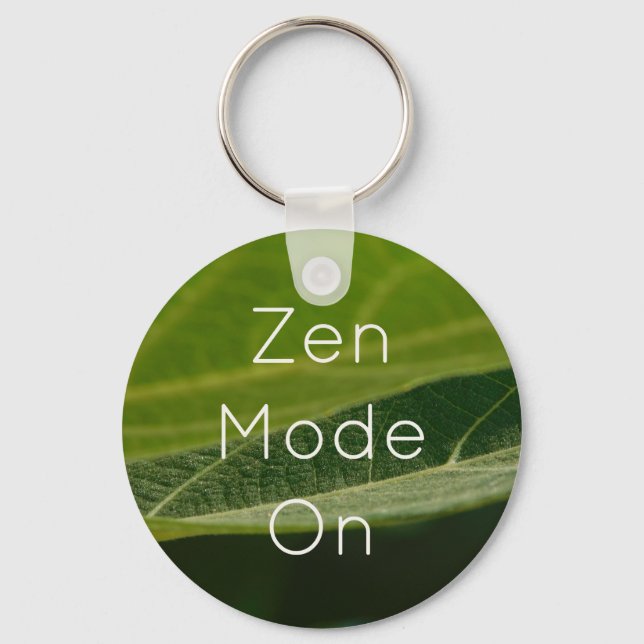 Zen Leaf Chaveiro - "Zen Mode" (Modo Zen) (Frente)