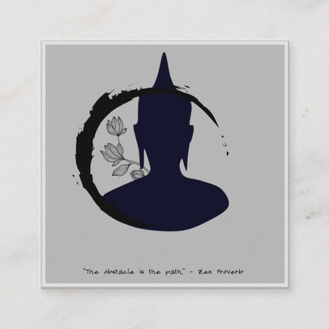 Zen Mindthing Coach Cartão de visita (Frente)