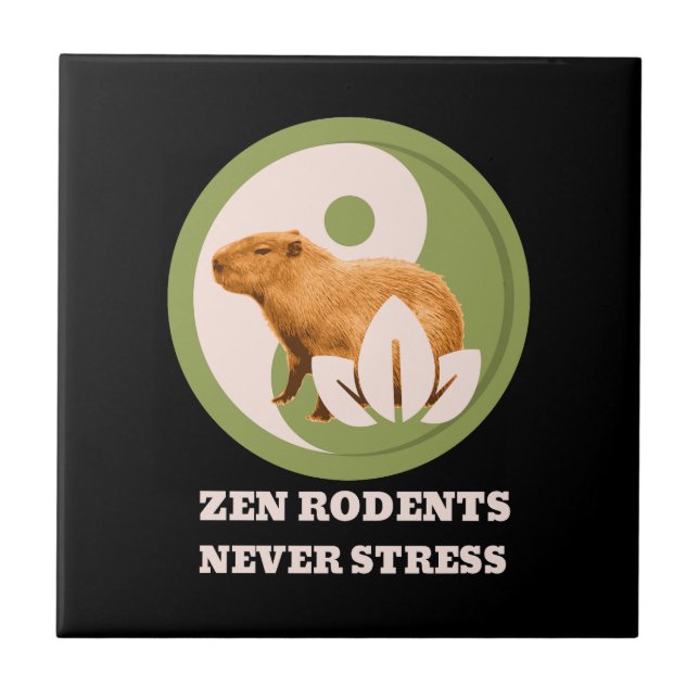 Zen Rodents Nunca Stress Capybara (Frente)