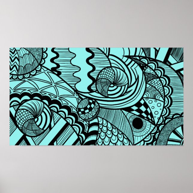 Zentangle Wall Poster (Frente)