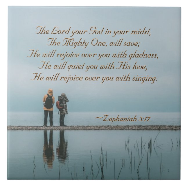 Zephaniah 3:17 Alegre-se com você cantando. (Frente)
