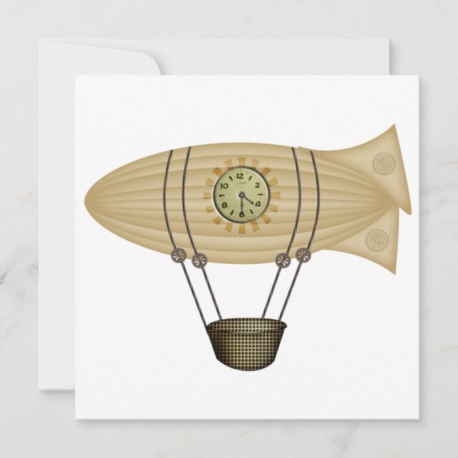 zeppelin a vapor steampunk (Frente)