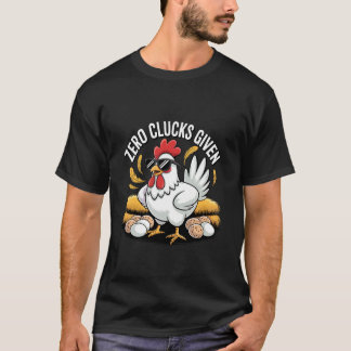 Zero Cacarejos Dados Camisa Engraçada de Fazendeir