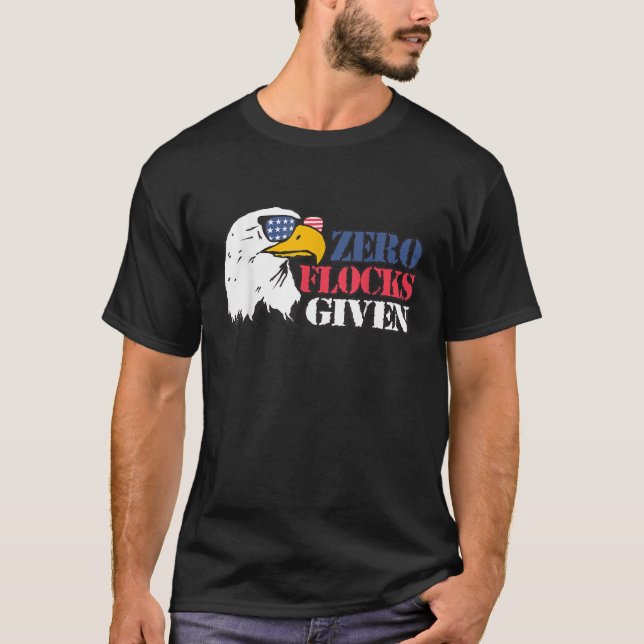 Zero Flocks dada a Camisa de Águia 4 de julho Patr (Frente)