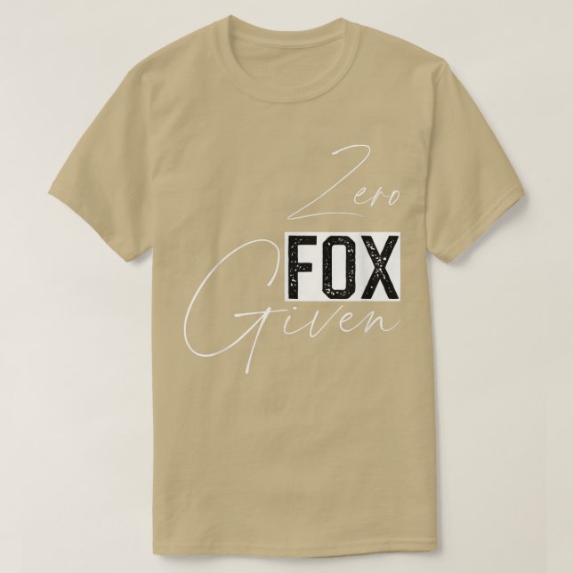 Zero Fo Dado Camisetas Engraçadas Sarcásticas Escu (Frente do Design)