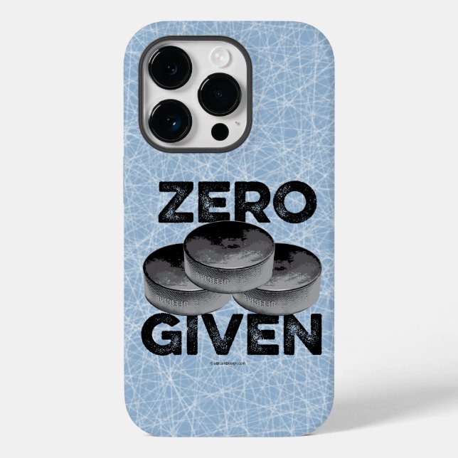 Zero Pucks Dado (Hockey) capas de iphone de Casaco (Verso)
