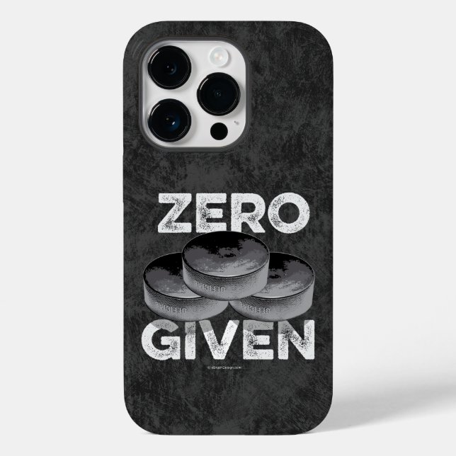 Zero Pucks Dado (Hockey) capas de iphone de Casaco (Verso)