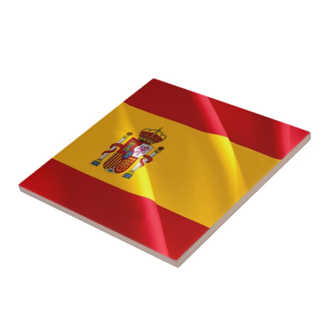 zES002 ESPANHOL Bandeira AGITANDO, Espanha, (Lateral)