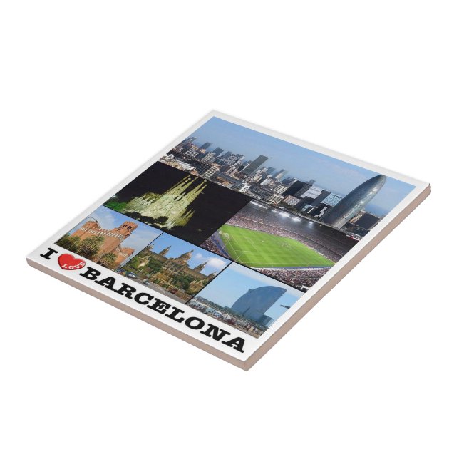 zES022 eu amo BARCELONA, Espanha, Europa, (Lateral)