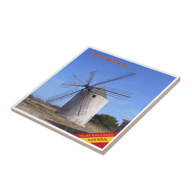 zES062 FORMENTERA WINDMIL, Espanhas Baleares, (Lateral)