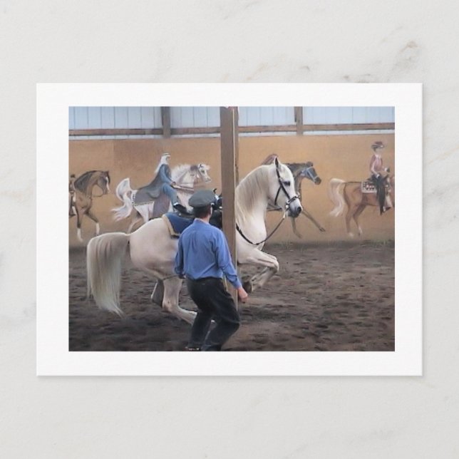 Zeus, Levade no cartão postal dos pilares (Frente)