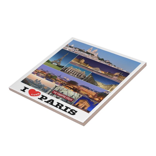 zFR057 PARIS "I Love", França, (Lateral)