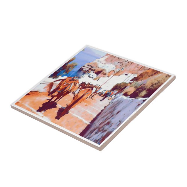 zGR010 SANTORINI, Fira, Grécia, (Lateral)