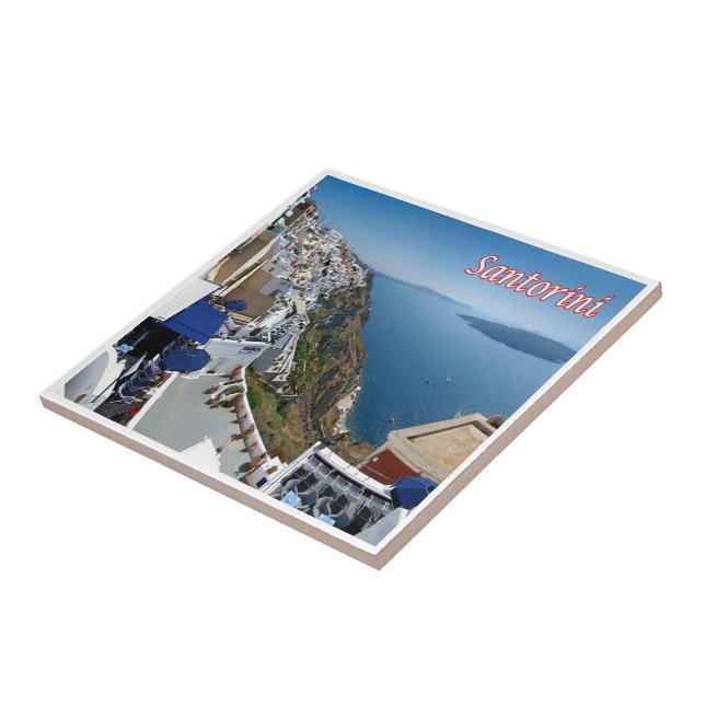 zGR074 SANTORINI Thera, Firai, Grécia, (Lateral)