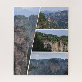 Zhangjiajie National Park Collage Quebra-cabeça