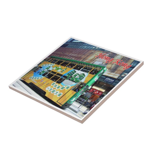 zHK019 TRAMWAY HONGKONGAIS Hong Kong, (Lateral)