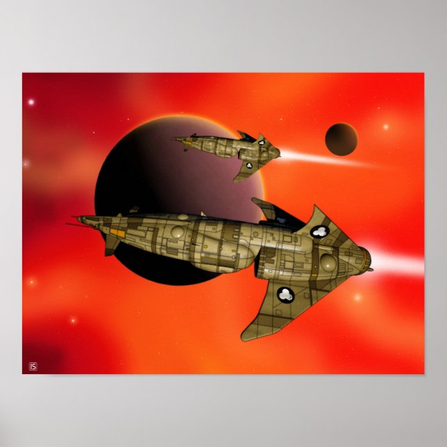 Zhodani Trader Ship Poster 'Distant Shores 1' (Frente)