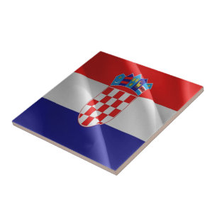 zHR002 CROÁCIA, Bandeira de acendimento croata,