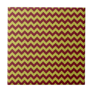 Zig Zag Vermelho e Dourado