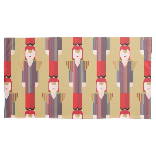 Ziggy – Glam Rock Pillowcase (Frente-Esquerda)