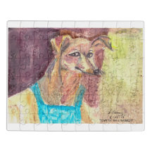 "Ziggy The Dog in Overalls" Quebra-cabeça