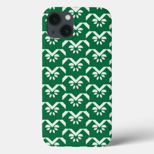 Ziguezague floral verde