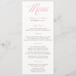 Ziguezagues chiques que Wedding cartões do menu