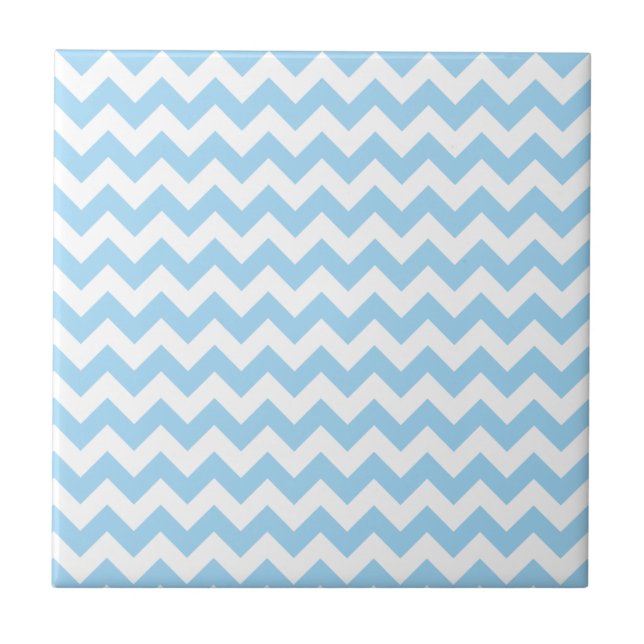 Zigzag Azul, Chevron Azul, Padrão Geométrico (Frente)