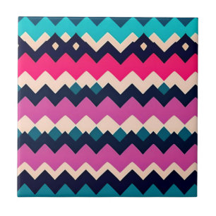 Zigzag Chevron - Design de Padrão Colorido