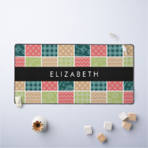 Zigzag, Chevron, Gingham, Bolinhas, Seu Nome