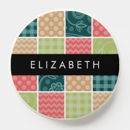 Zigzag, Chevron, Gingham, Bolinhas, Seu Nome