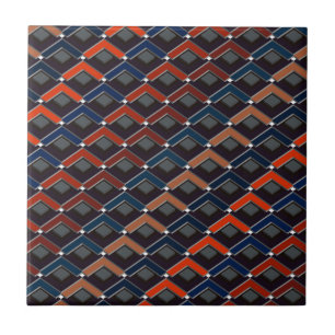 Zigzag colorida - passos do Karo