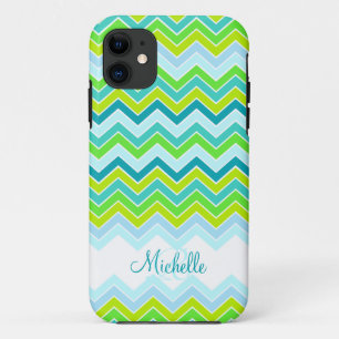 Zigzag - nome do teal padronizado capas de iphone