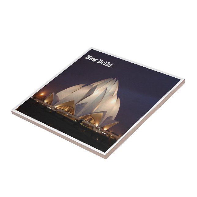 zIN023 LOTUS TEMPLE Nova Deli, Índia, (Lateral)