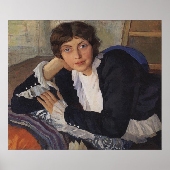 Zinaida Serebriakova Retrato de Lola Rede Poster (Frente)