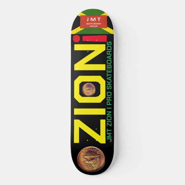 ZION. I. JMT 8, 1/4", skateboard Deck (Frente)