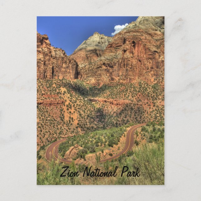 Zion National Park, cartão postal da UT (Frente)