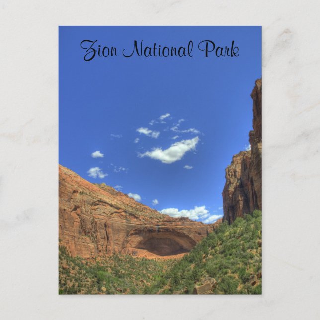 Zion National Park, cartão postal da UT (Frente)