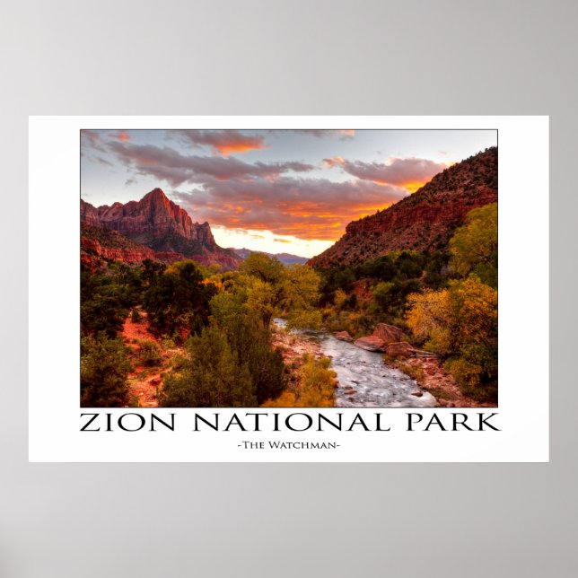Zion National Park Poster (Frente)