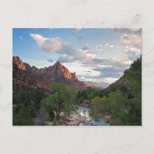 Zion NP - O vigia no cartão postal Zion