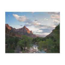 Zion NP - O vigia no cartão postal Zion