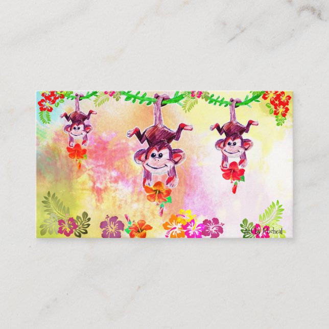 Zion Os Cartões de visitas De Macaco (Frente)