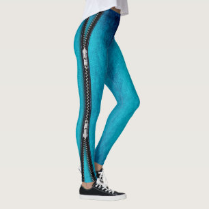 zip-as leggings denim