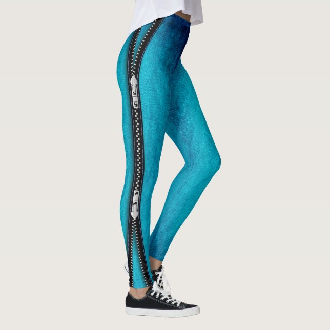 zip-as leggings denim (Direita)