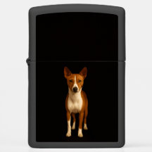 Zippo lighter with Classy Basenji Dog