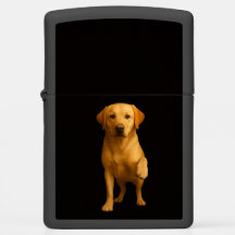 Zippo lighter with Tender Lovely Labrador