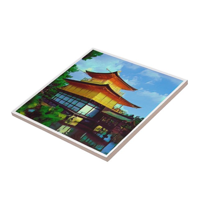 zJP015 Kioto KINKAU, Pavilhão Ouro, (Lateral)