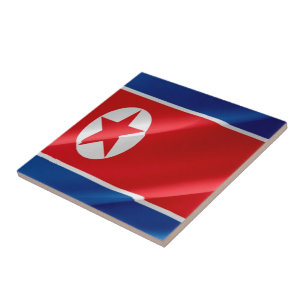 zKP002 FLAG Norte-Coreano a acenar