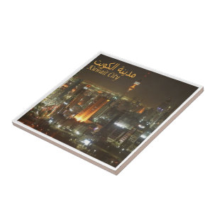 zKW006 AL KUWAIT, cidade à noite, Ásia,